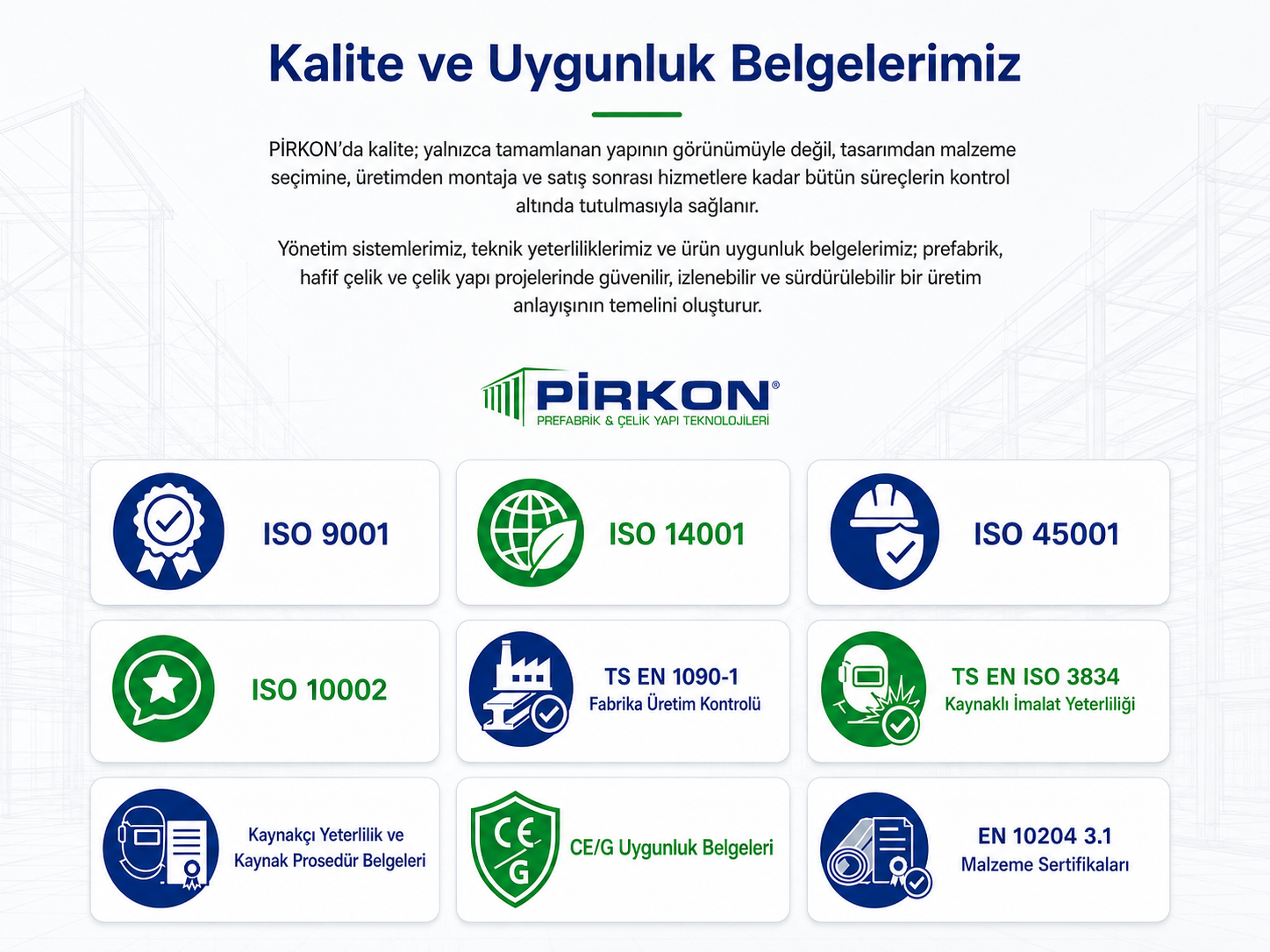EN 10204 3.1 — Malzeme Sertifikaları