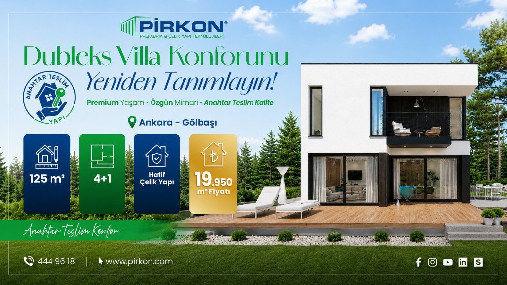 Dubleks Villa Konforunu Yeniden Tanımlayın — Ankara - Gölbaşı